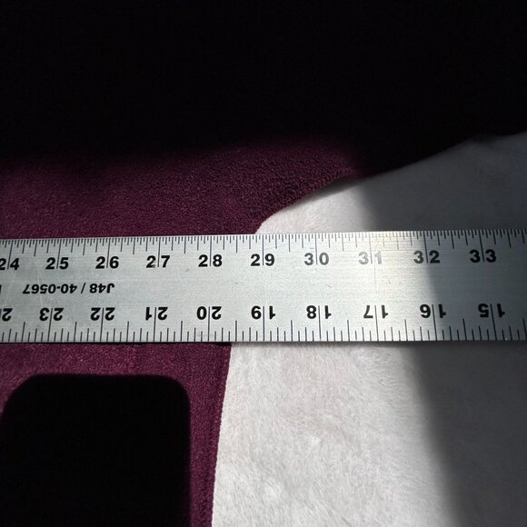 Isabella Womens Large Plum Cape Jacket Cardigan Open Front Lagenlook Pockets New - Picture 7 of 8